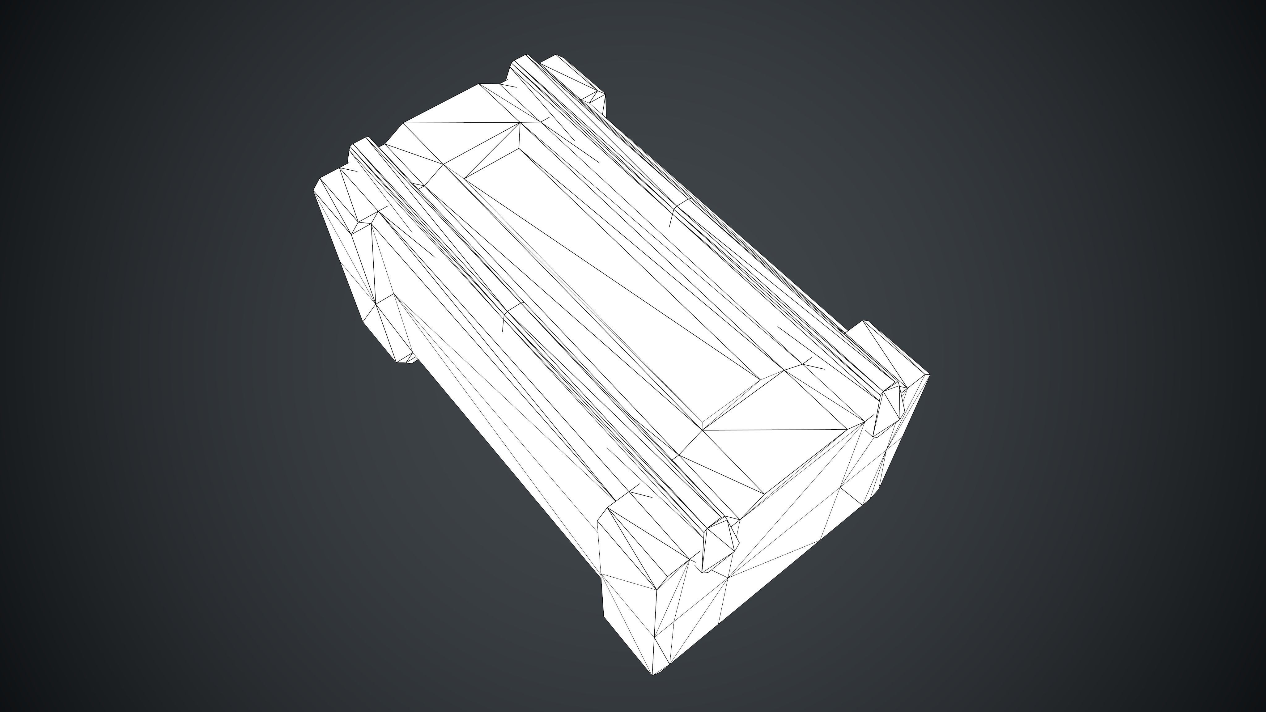 Sci-Fi Box Barrel Props Pack Low-poly 3D model_12