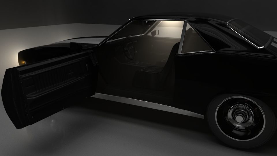 Chevrolet Camaro SS 1969 Rigged 3D model_5