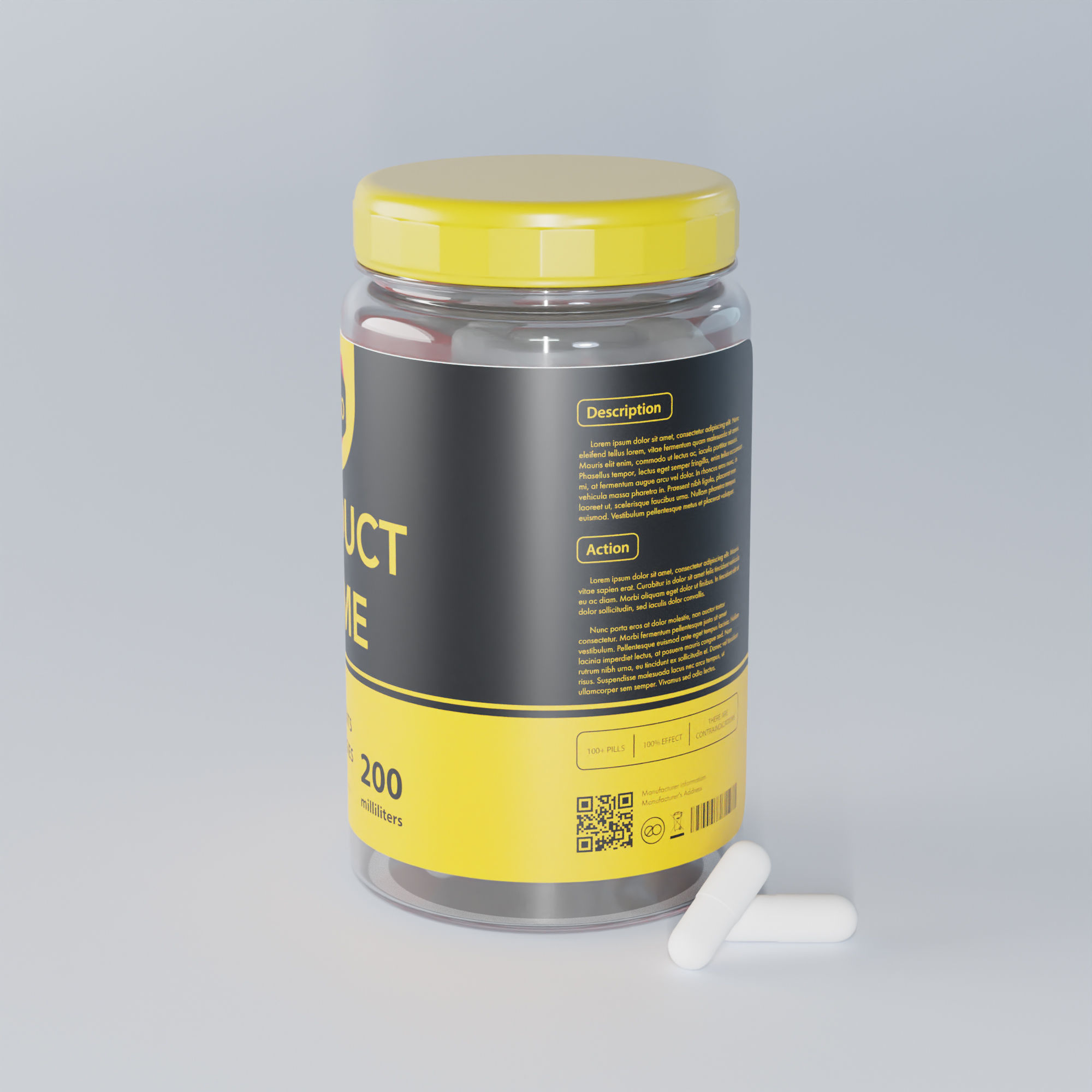 Pill Jar 3D model_22