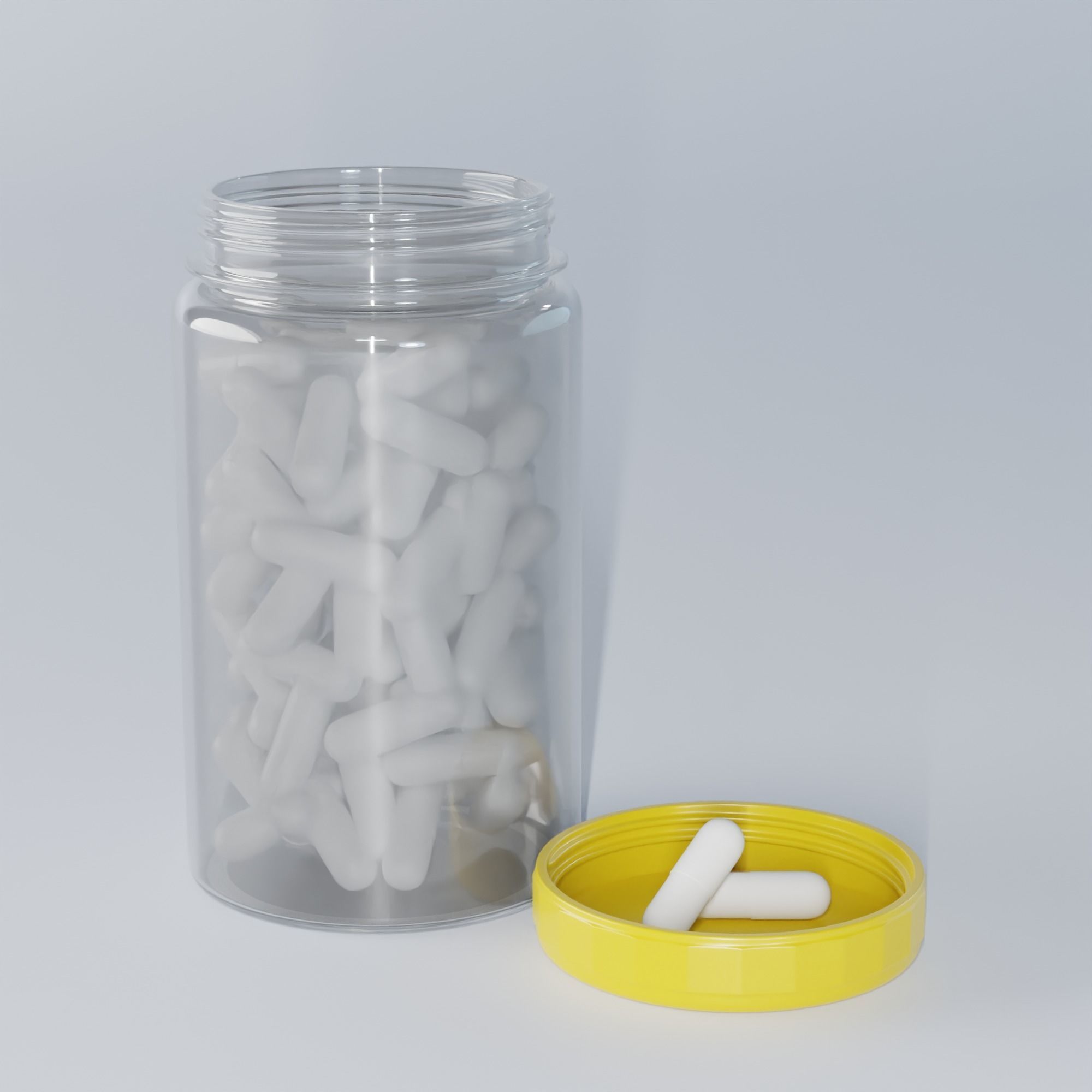 Pill Jar 3D model_2