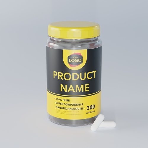 Pill Jar 3D model