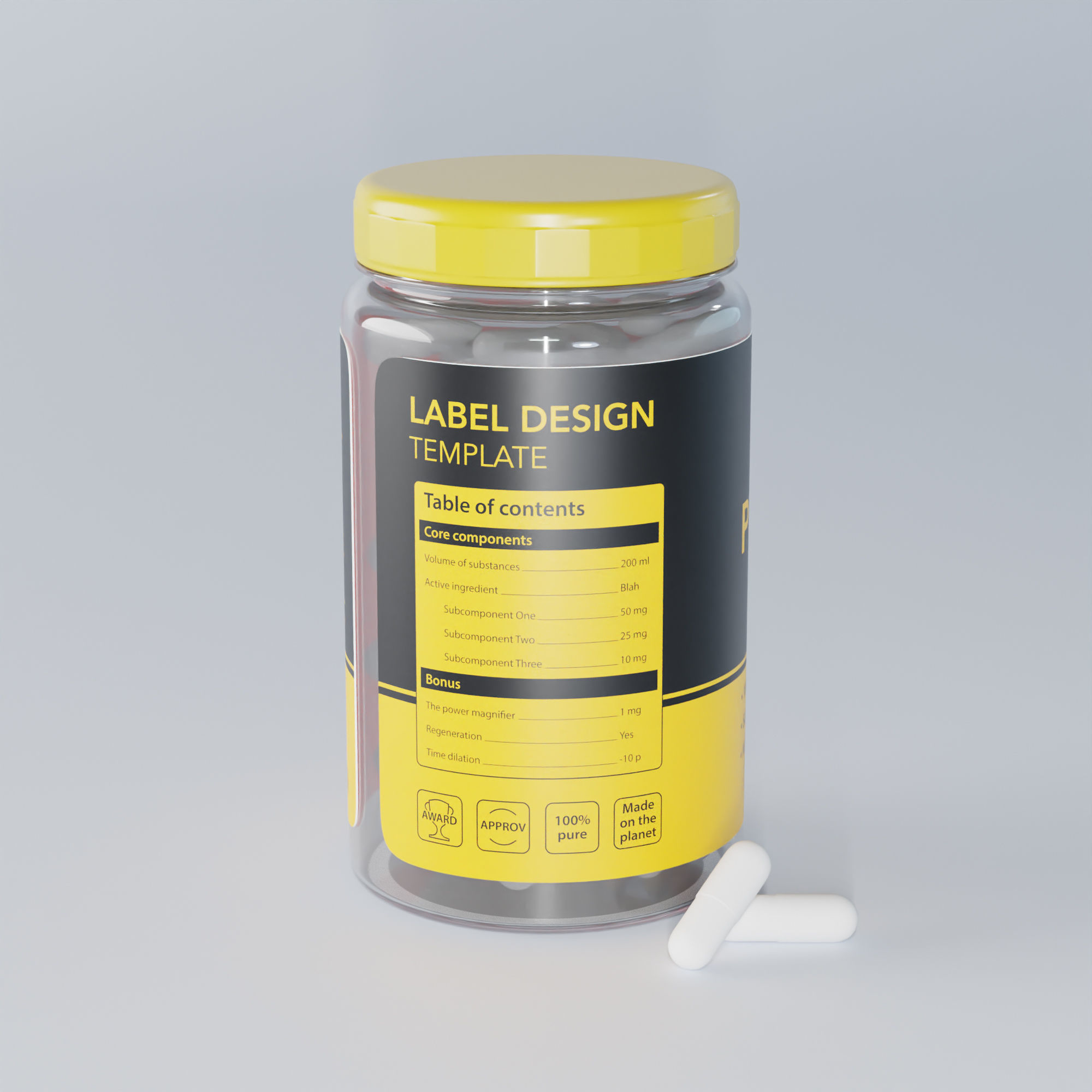 Pill Jar 3D model_15
