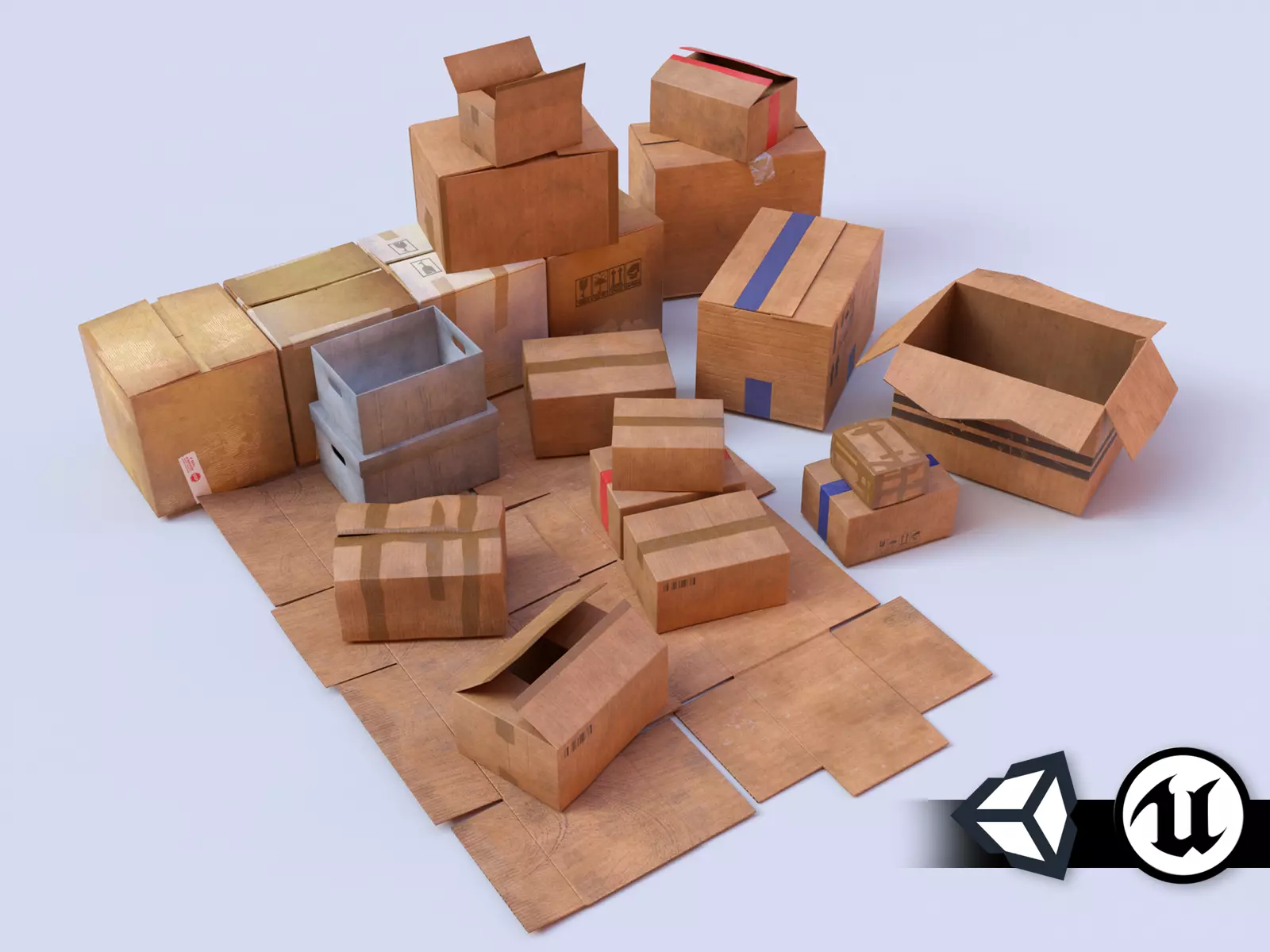 3d-model-pbr-assets-cardboard-boxes-vr-ar-low-poly-cgtrader