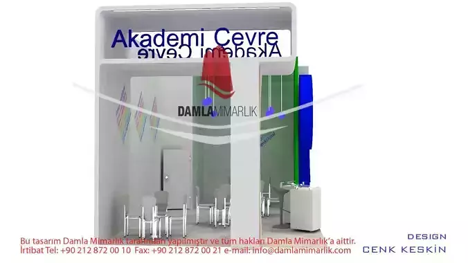 Akedemi Cevre Exhibition Stand Design 3D model