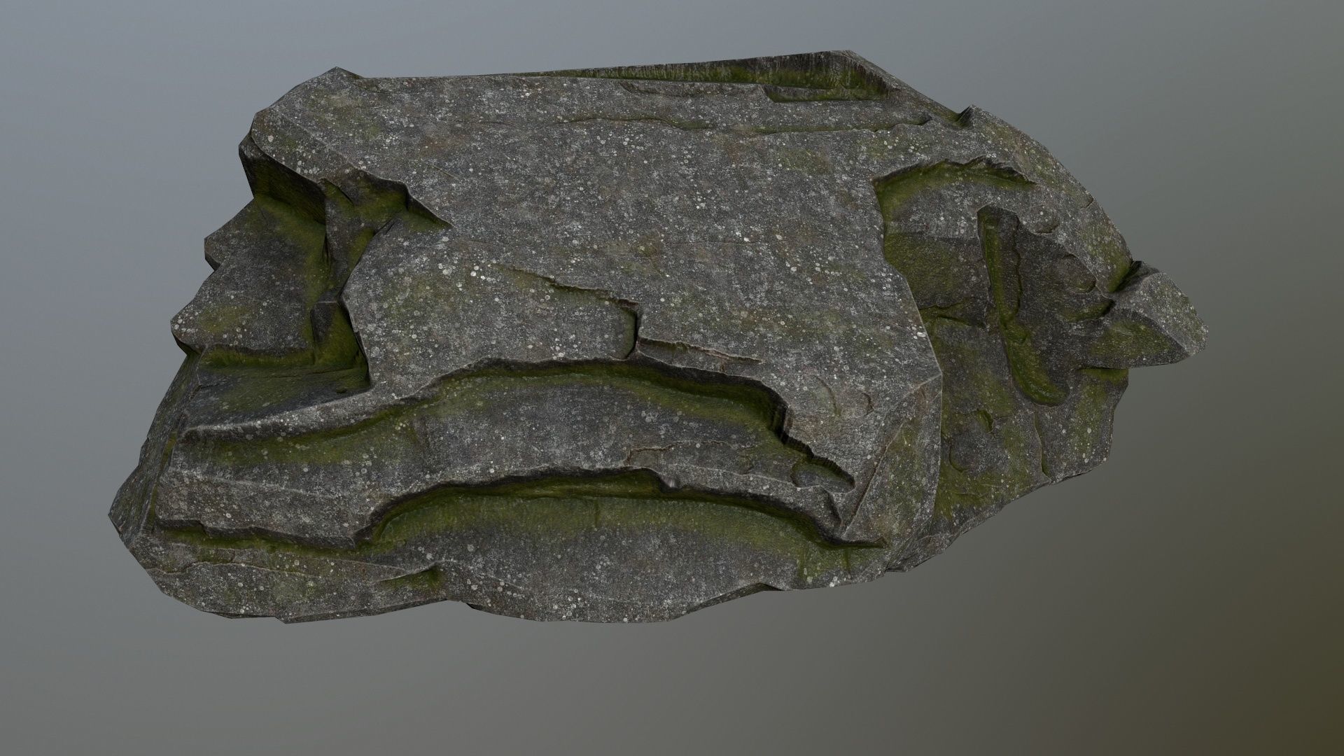 cliff rocks Low-poly 3D model_15