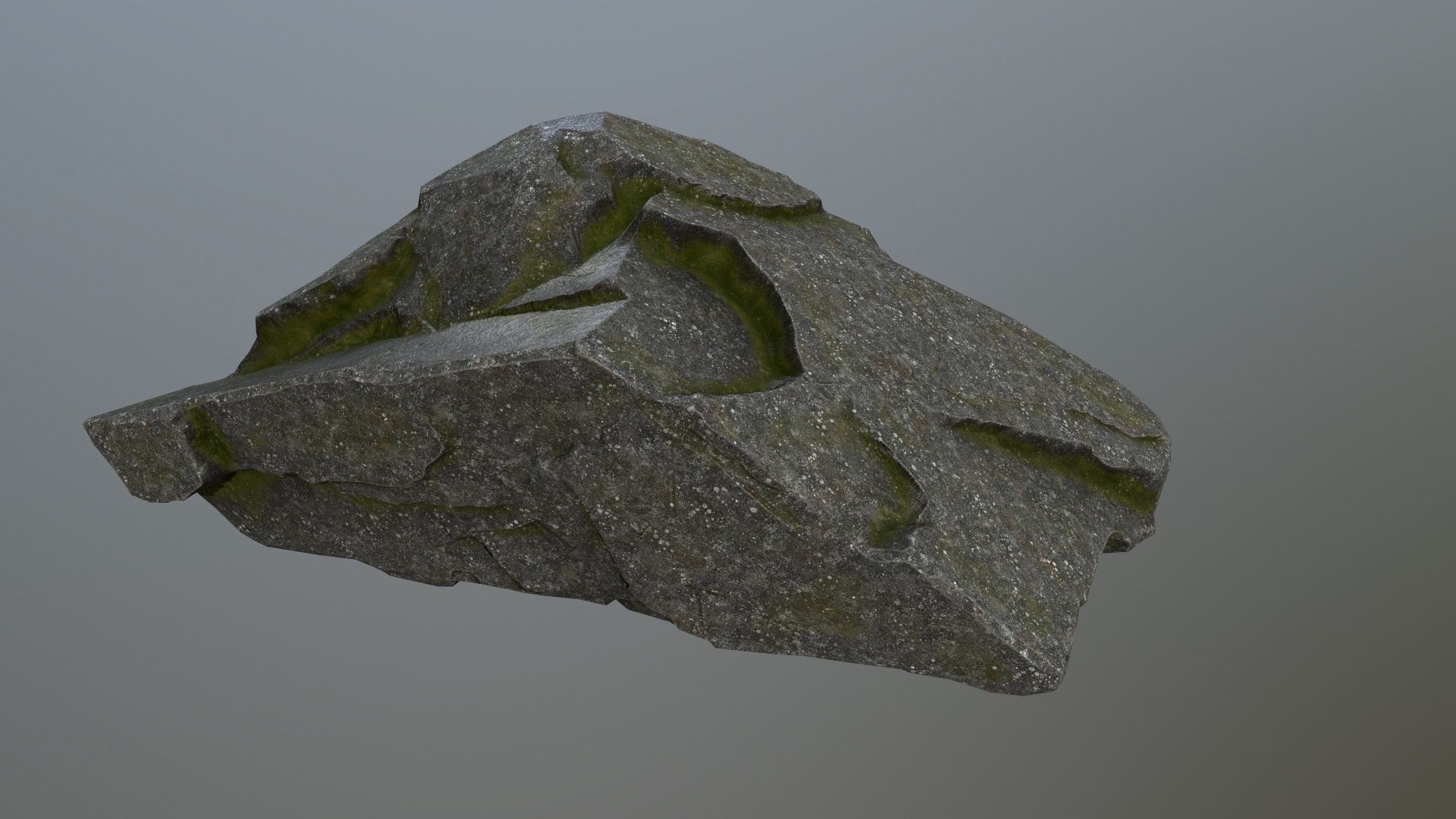 cliff rocks Low-poly 3D model_11