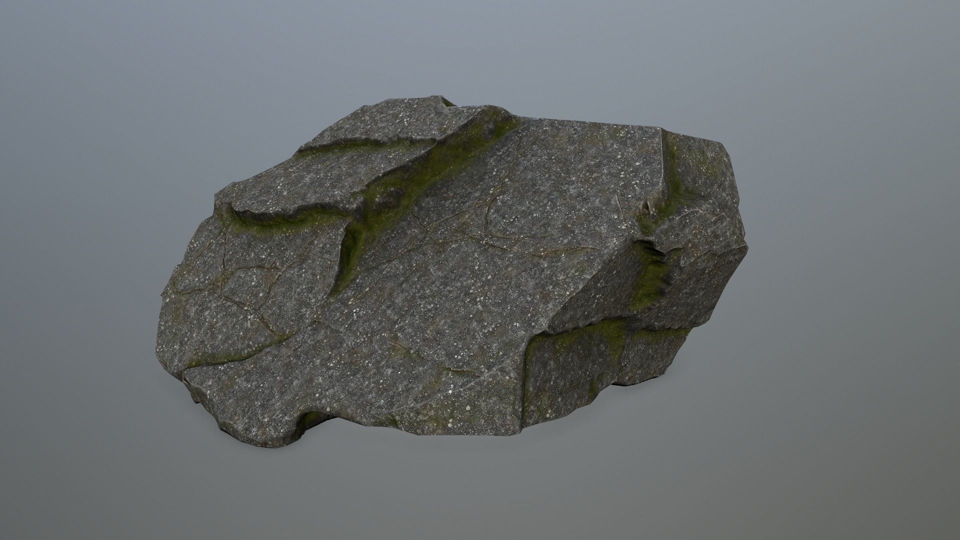 cliff rocks Low-poly 3D model_10