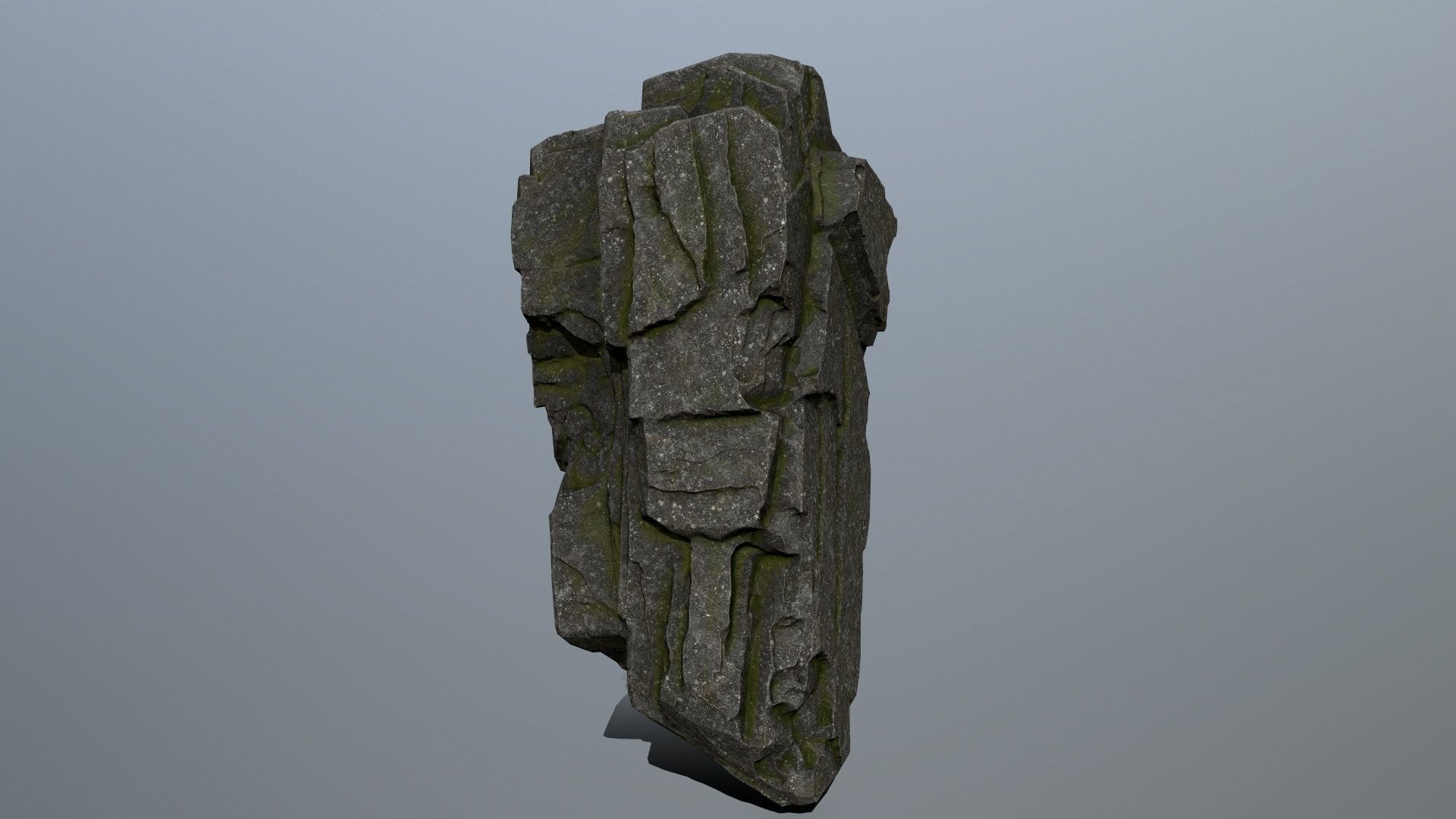 cliff rocks Low-poly 3D model_17