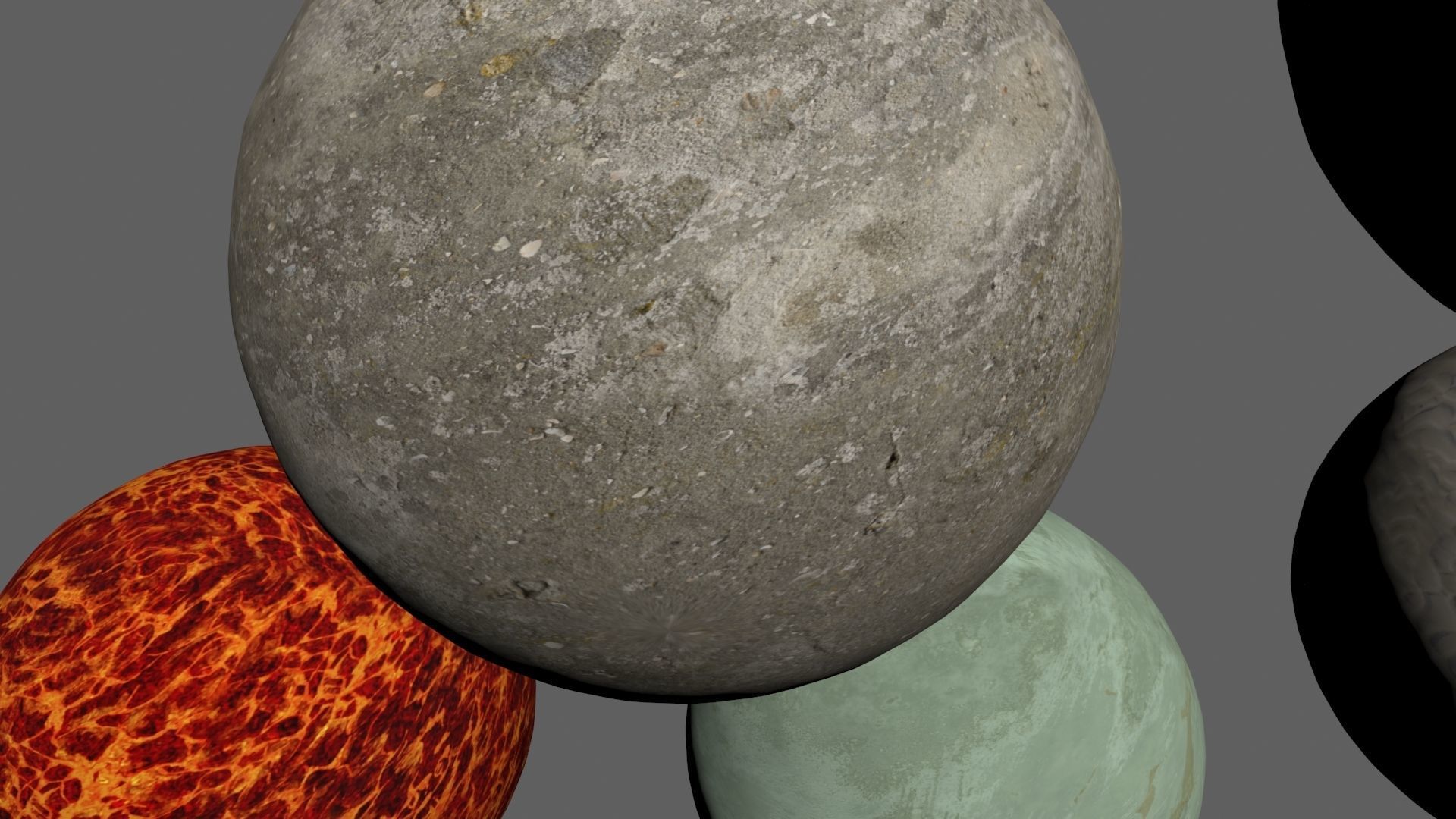 4K Fictional Planets Low-poly 3D model_6