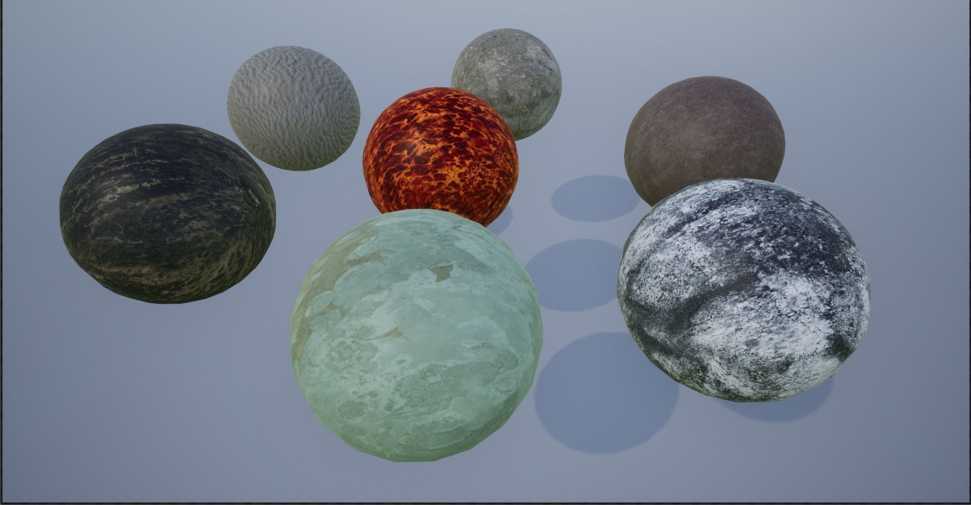 4K Fictional Planets Low-poly 3D model_21