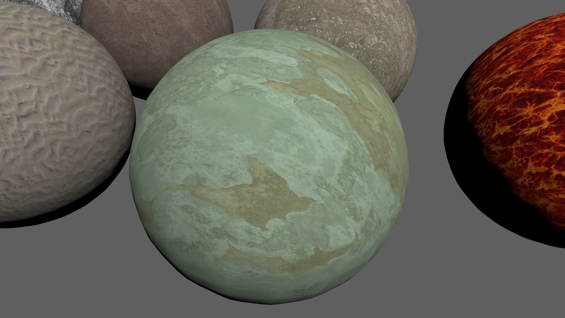 4K Fictional Planets Low-poly 3D model_14