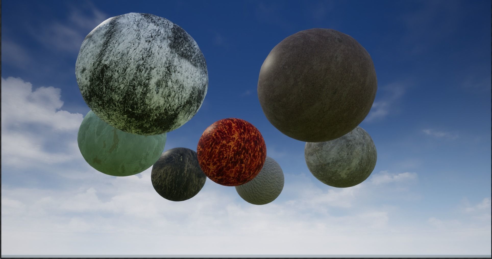 4K Fictional Planets Low-poly 3D model_22