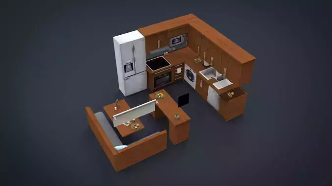 Kitchen Set 3D model