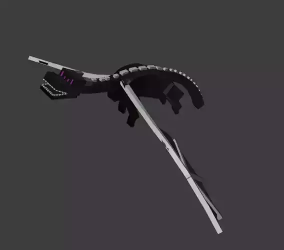 minecraft ender dragon Low-poly 3D model