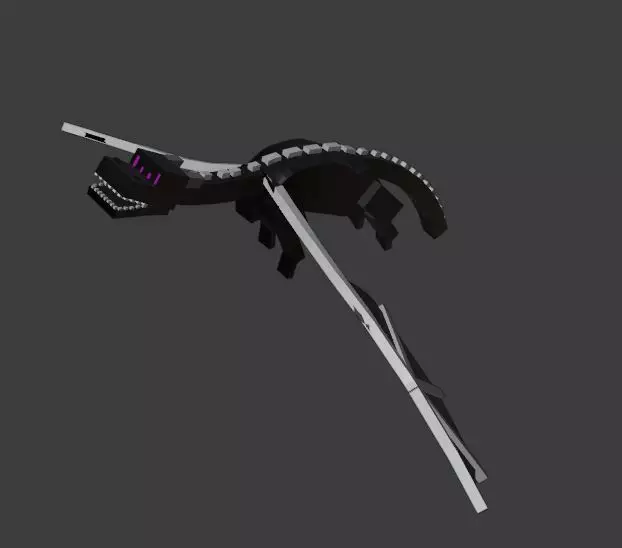 minecraft ender dragon Low-poly 3D model_0