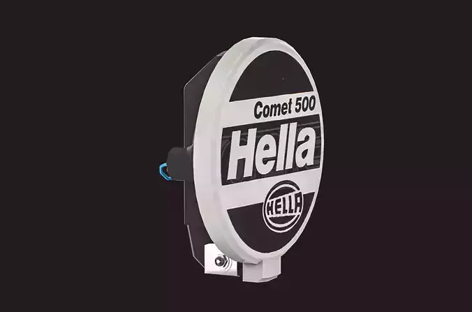 Hella Comet 500  Low-poly 3D model