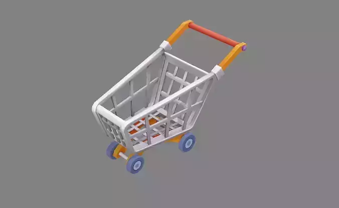 Cartoon shopping cart