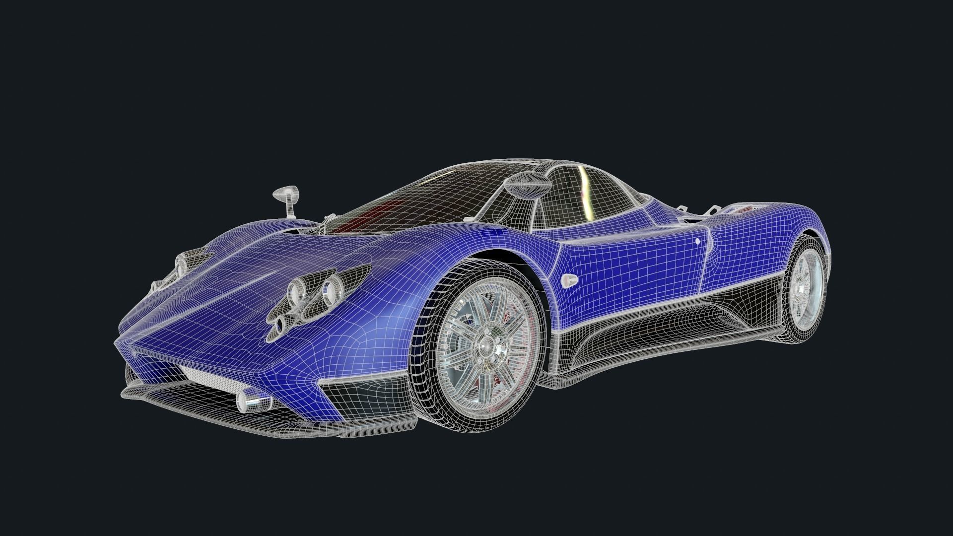 Sport Car Game Ready 3D model | CGTrader