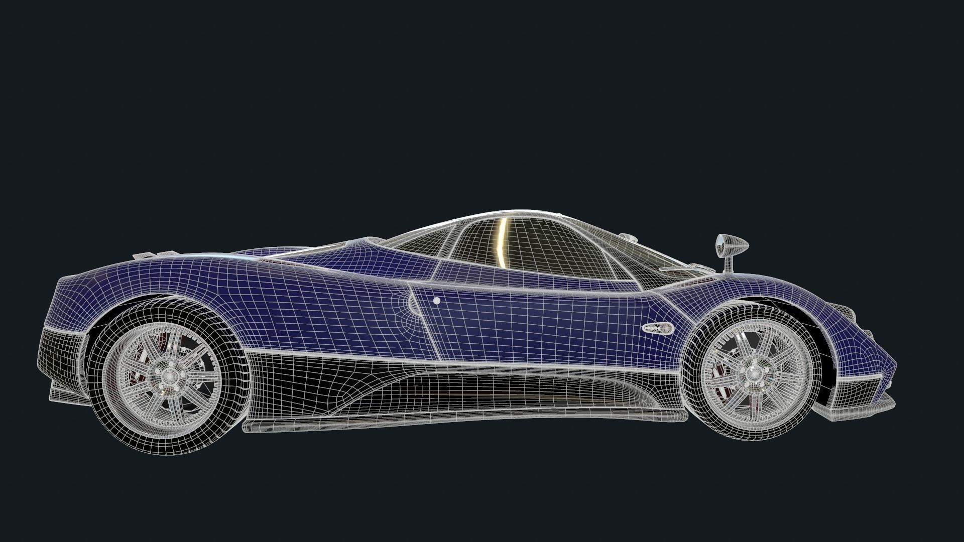 Sport Car Game Ready 3D model | CGTrader