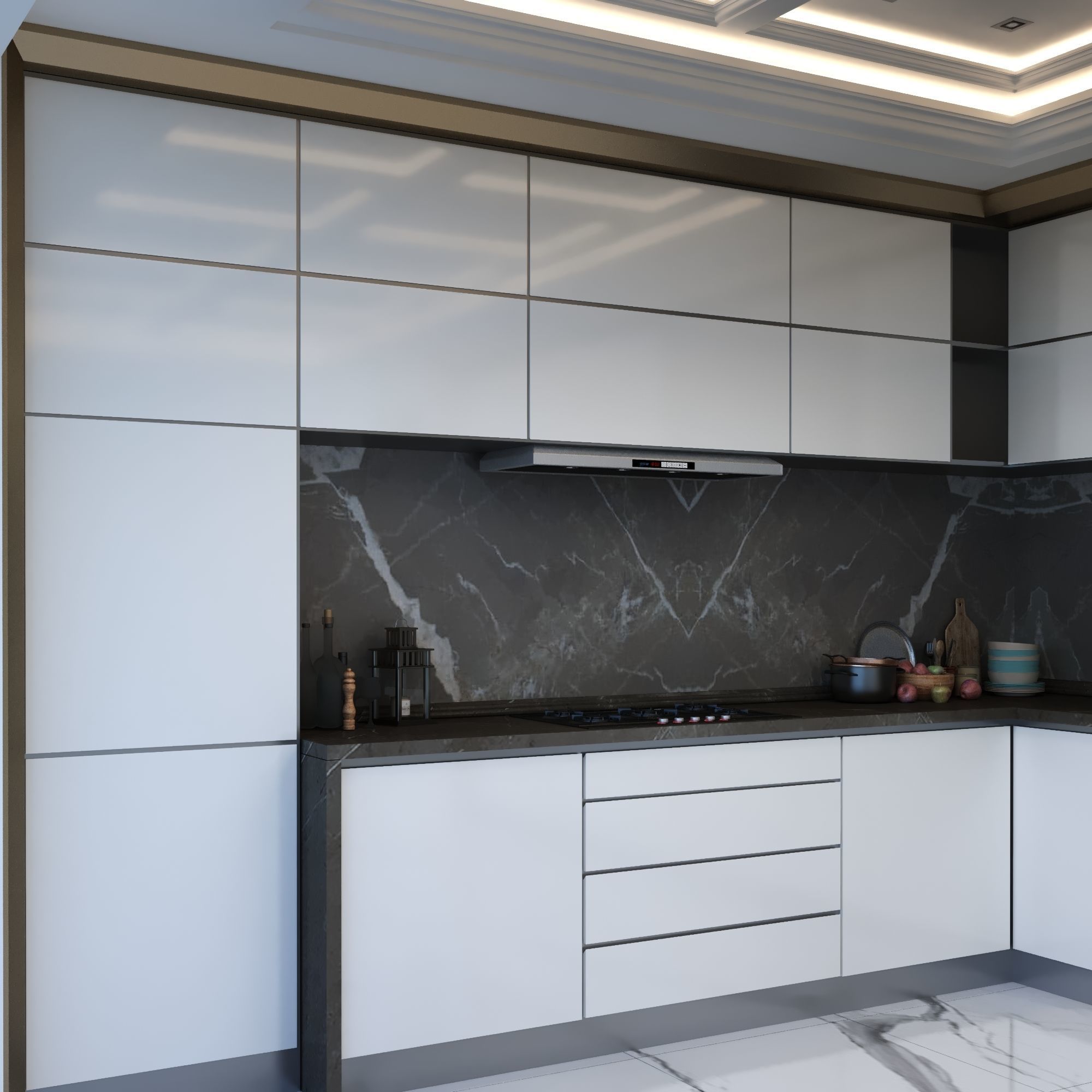 modern kitchen scenc 004  3D model_6