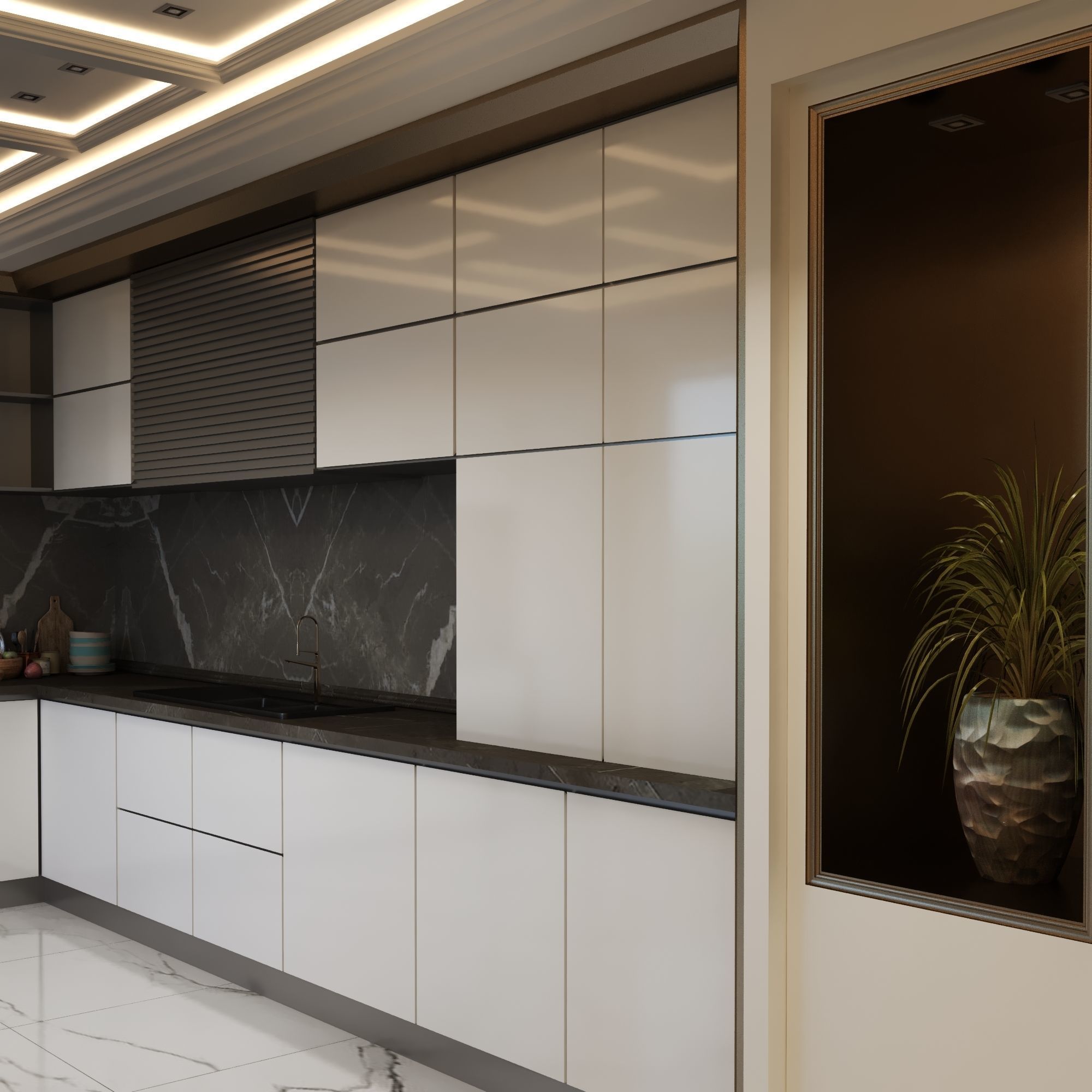 modern kitchen scenc 004  3D model_5