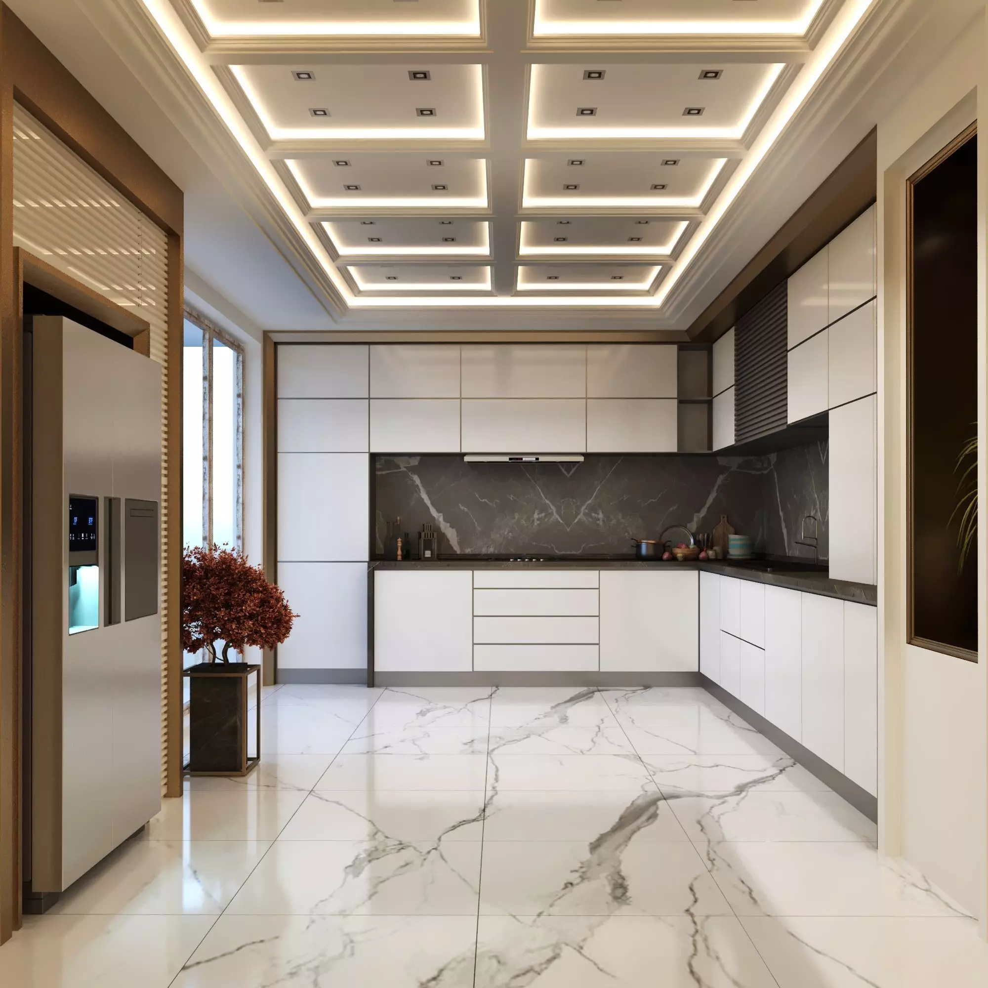 modern kitchen scenc 004  3D model_0