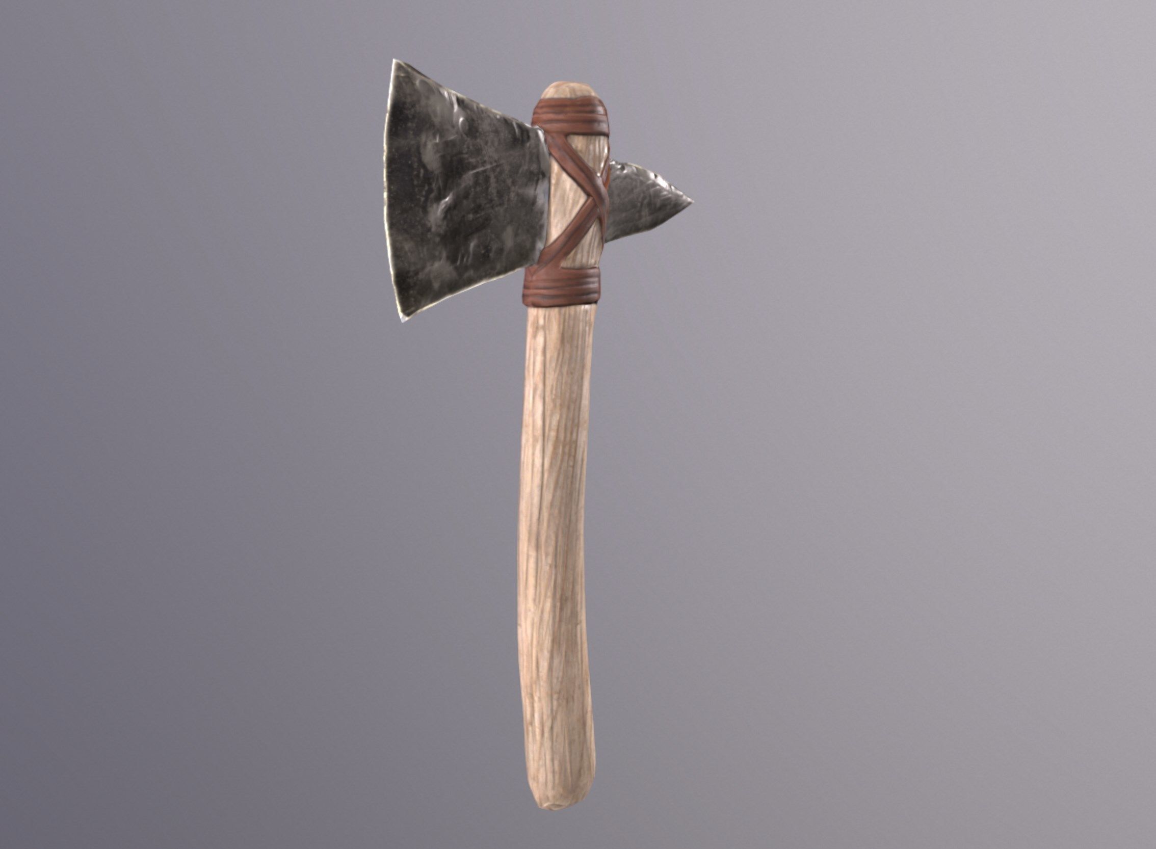 Stone Axe 3D Model Low-poly 3D model_6