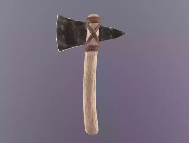 Stone Axe 3D Model Low-poly 3D model