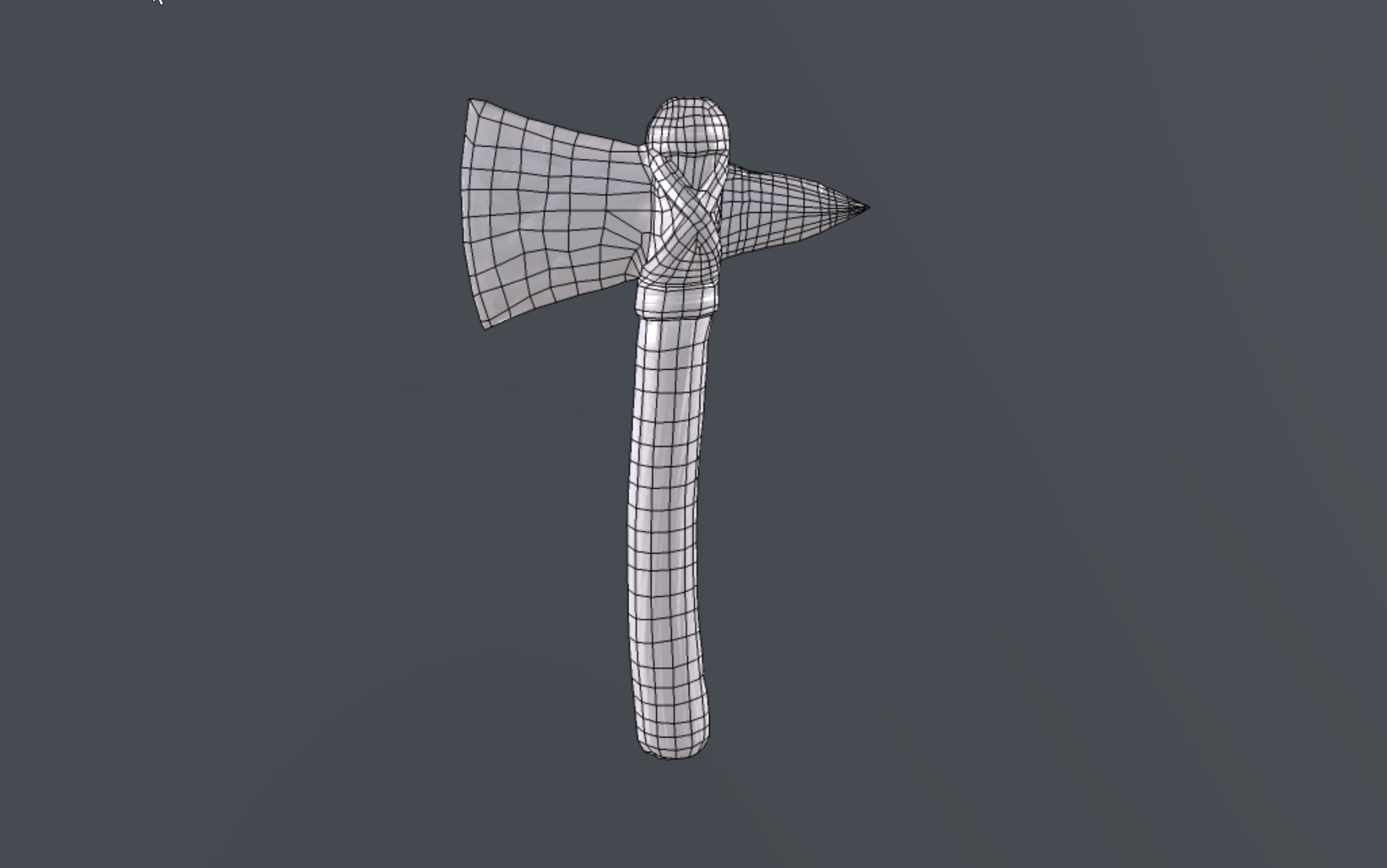Stone Axe 3D Model Low-poly 3D model_3