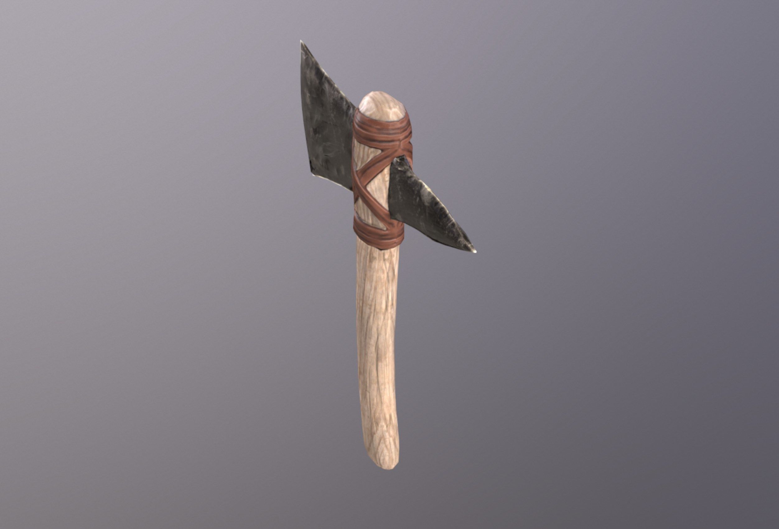 Stone Axe 3D Model Low-poly 3D model_5