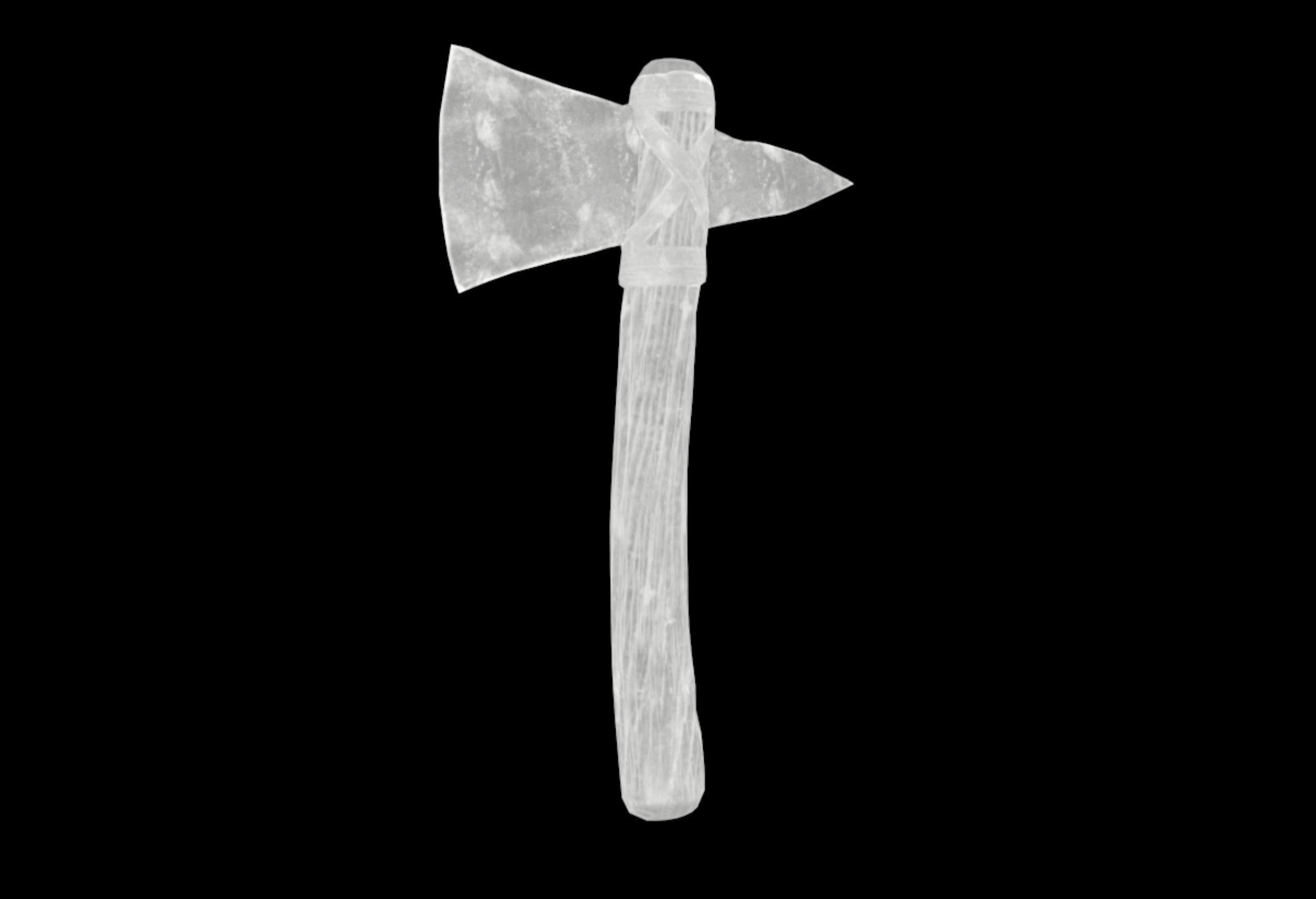 Stone Axe 3D Model Low-poly 3D model_1