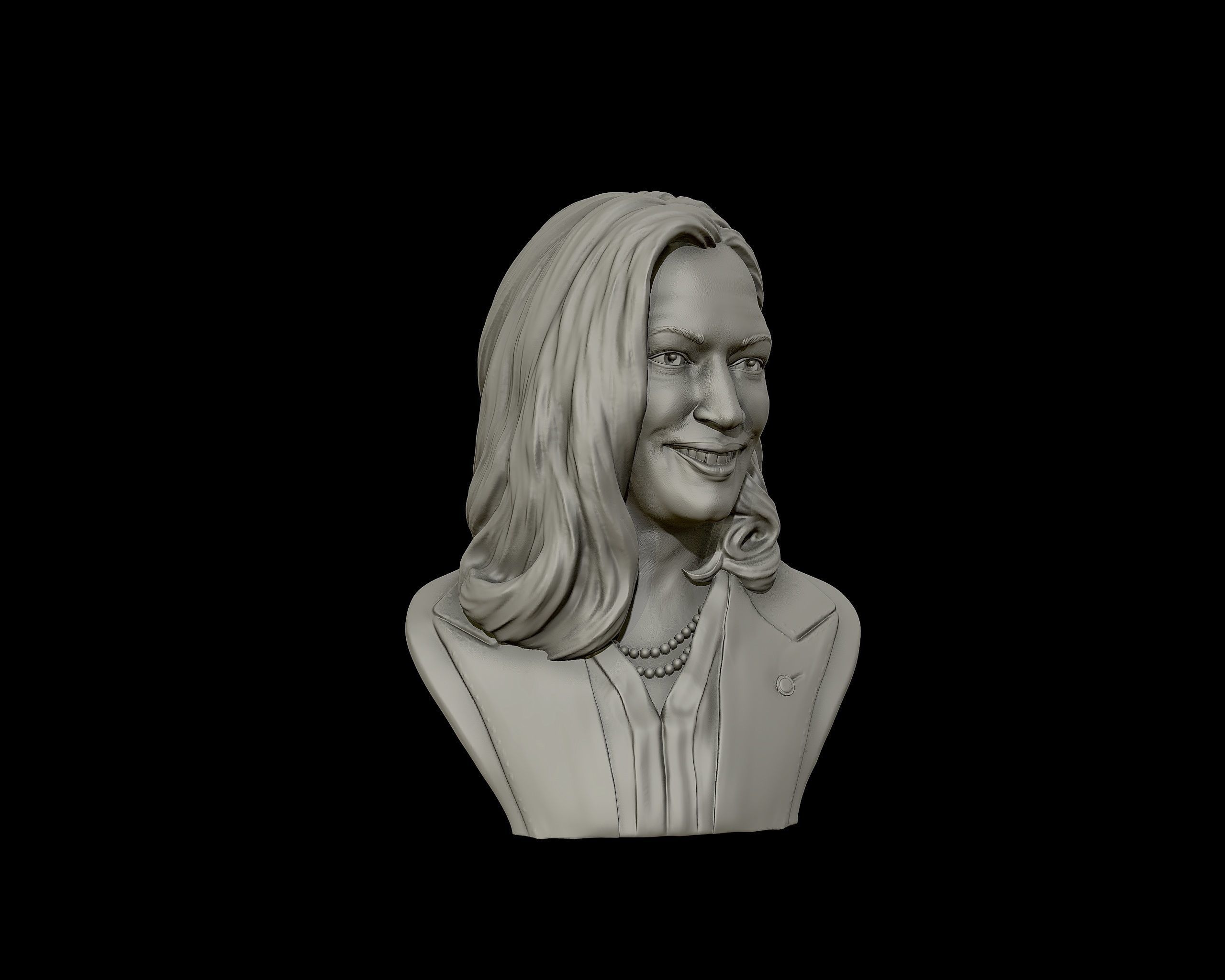 Kamala Harris 3D sculpture model 3D print model_25