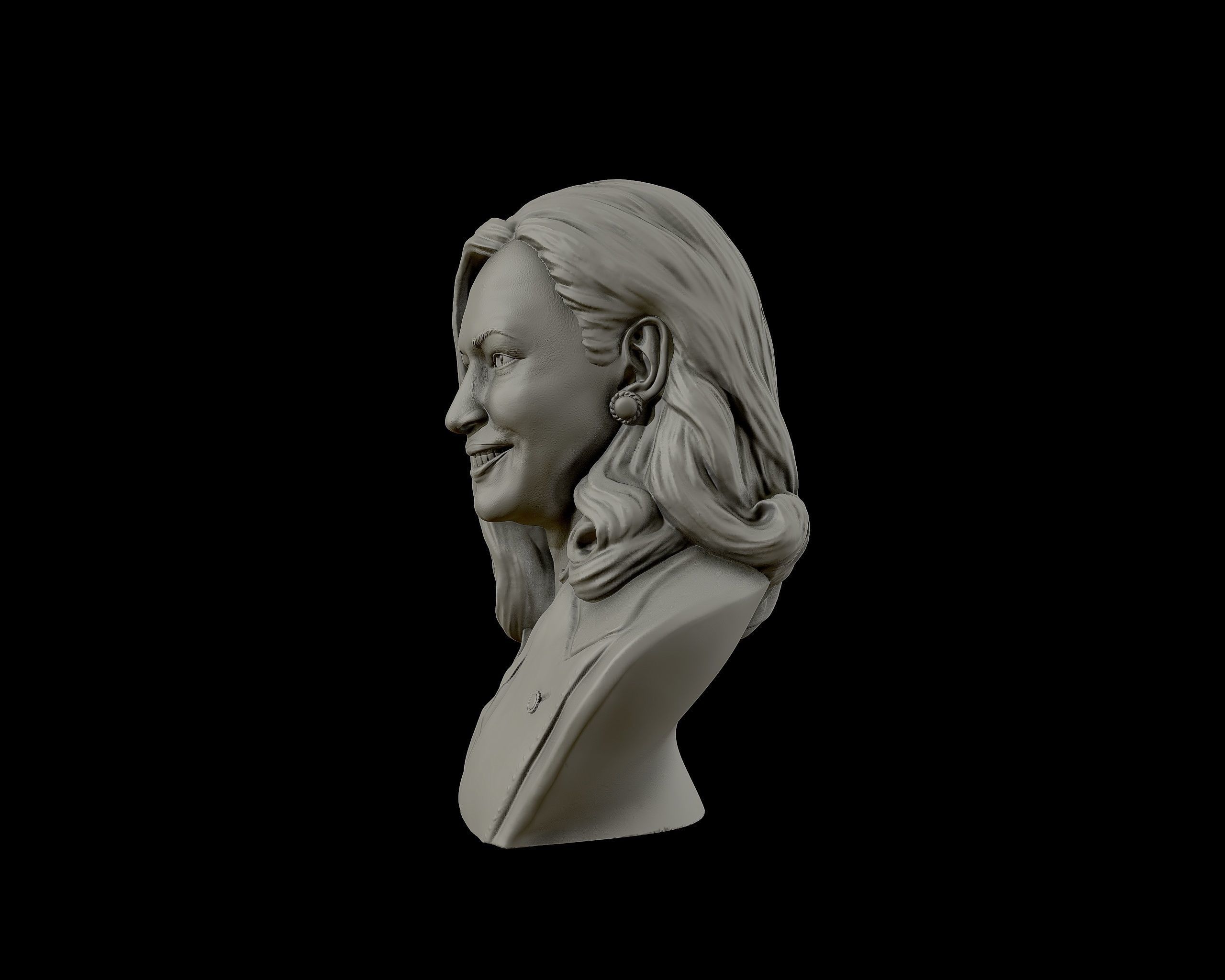 Kamala Harris 3D sculpture model 3D print model_18