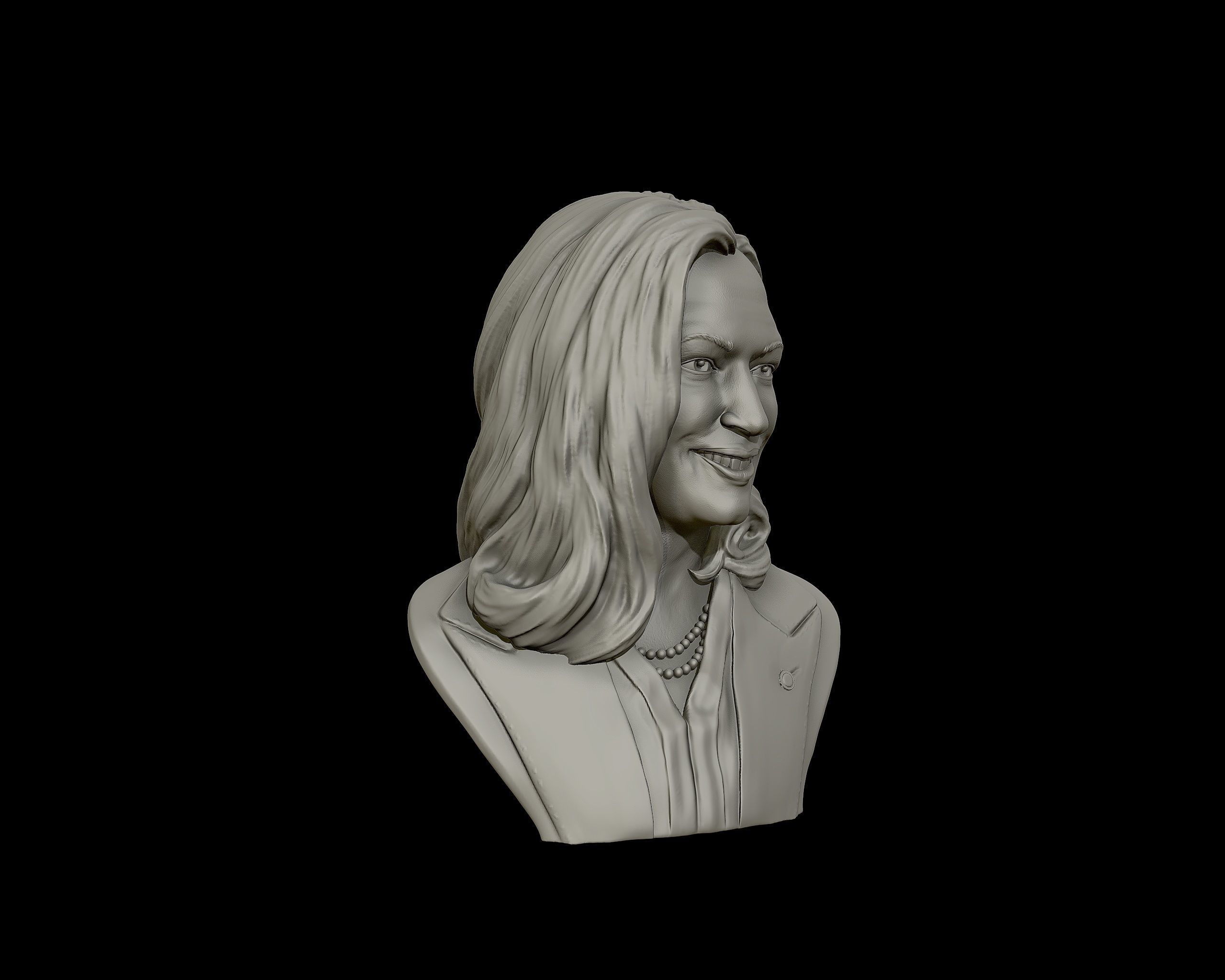 Kamala Harris 3D sculpture model 3D print model_24