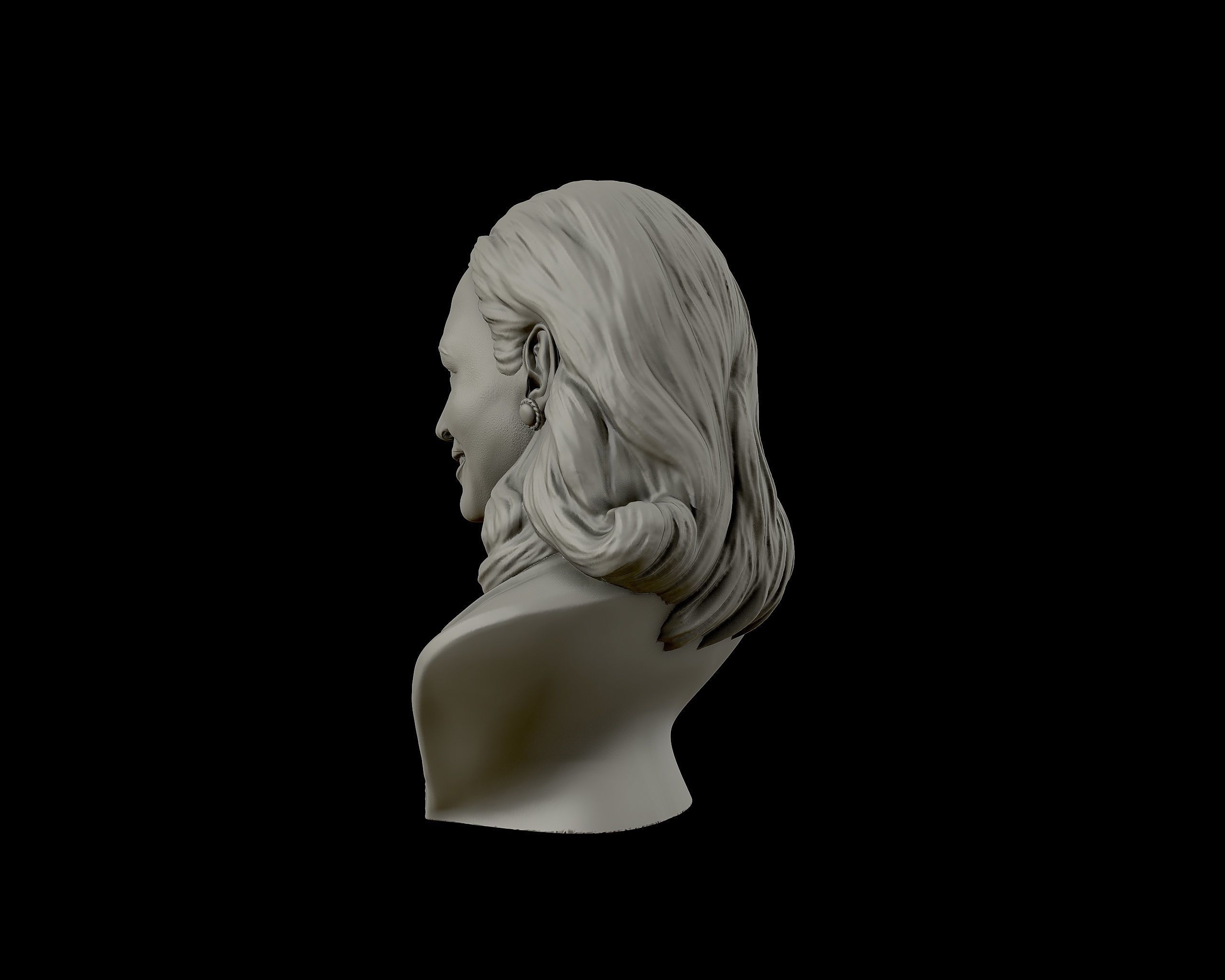 Kamala Harris 3D sculpture model 3D print model_20