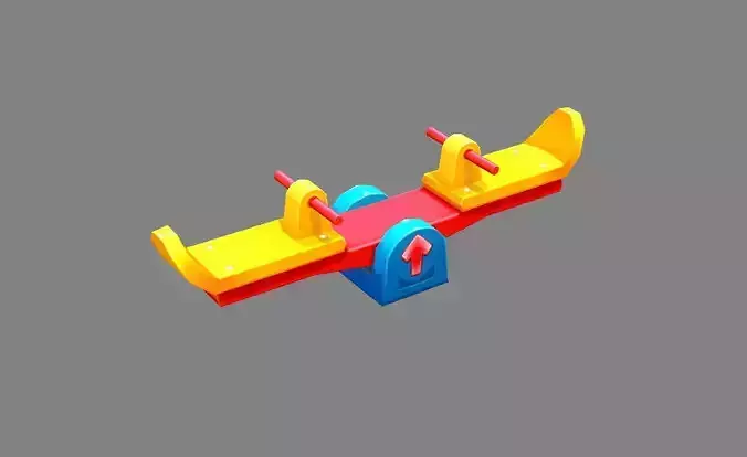 Cartoon seesaw