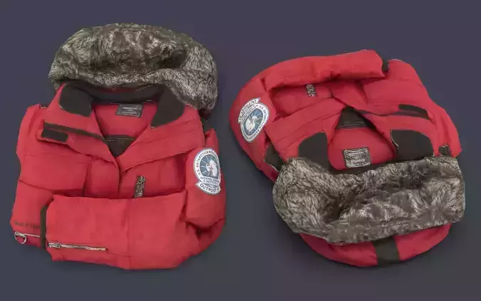 ANTARCTIC JACKET Low-poly 3D model