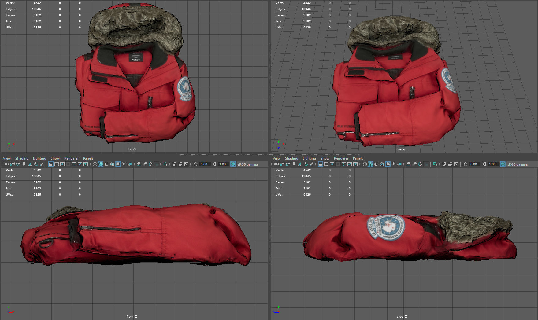 ANTARCTIC JACKET Low-poly 3D model_7