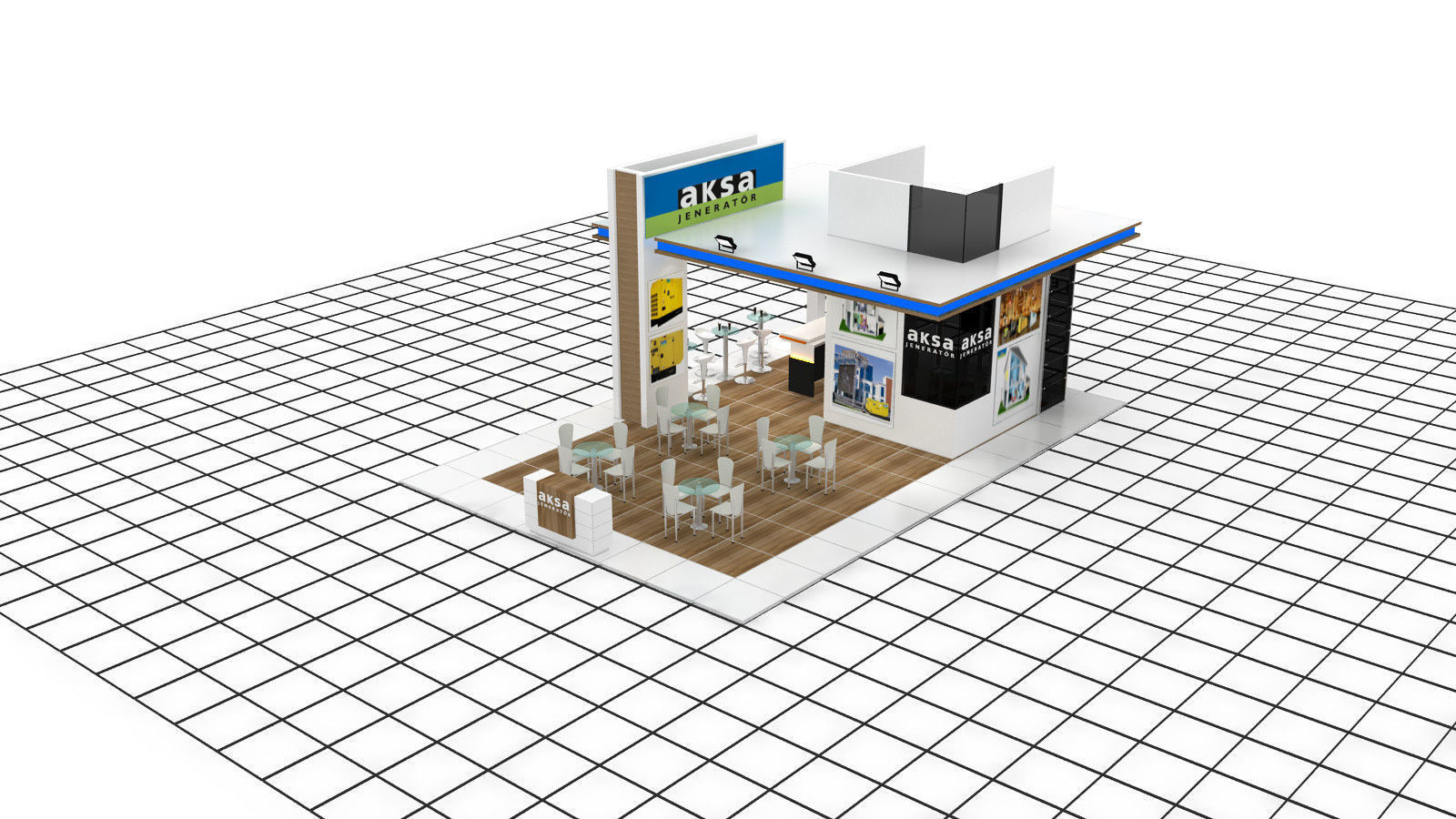 Aksa Jenerator Exhibition Design 3D model_5