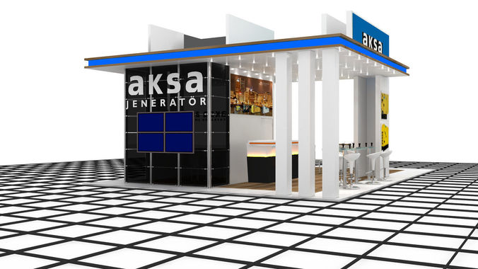 Aksa Jenerator Exhibition Design 3D model