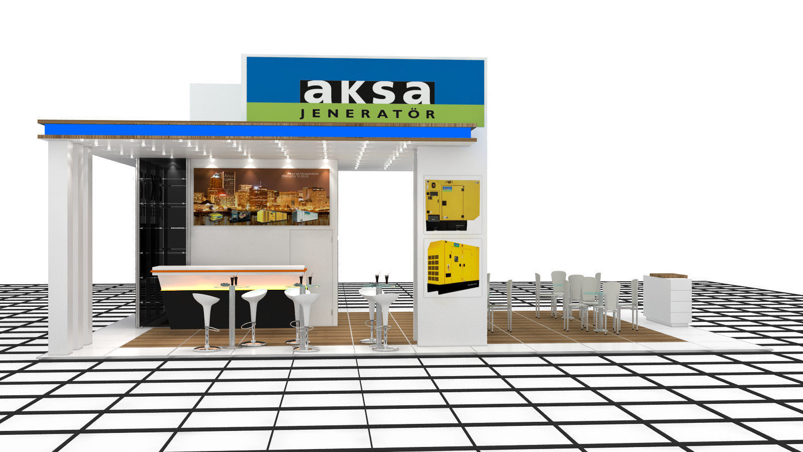 Aksa Jenerator Exhibition Design 3D model_2