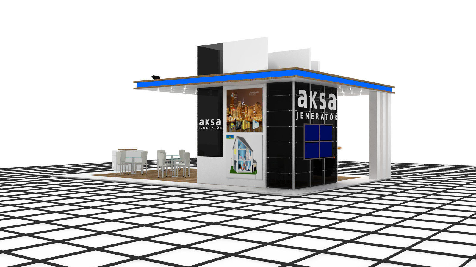 Aksa Jenerator Exhibition Design 3D model_1