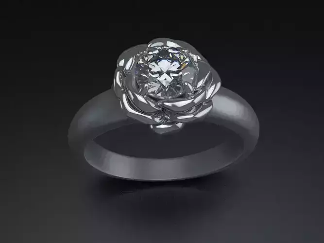 Rose ring 2 print model 3D print model
