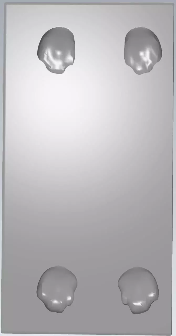 MakeIT Cat Foot Print All 4 Legs 3D Model 3D model