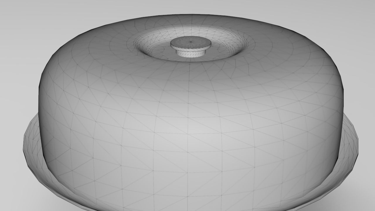 Cake Bell 3D Model Low-poly 3D model_6