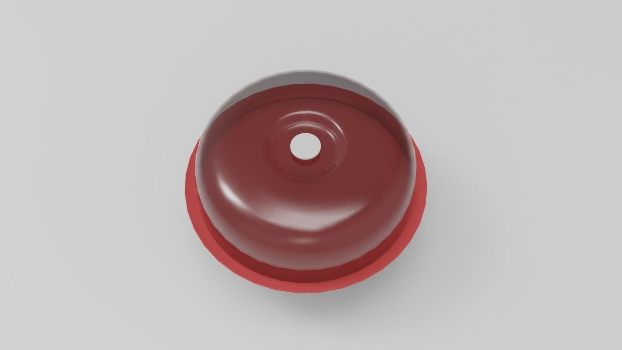Cake Bell 3D Model Low-poly 3D model_2