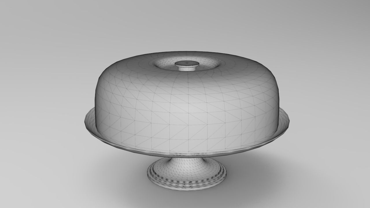 Cake Bell 3D Model Low-poly 3D model_5