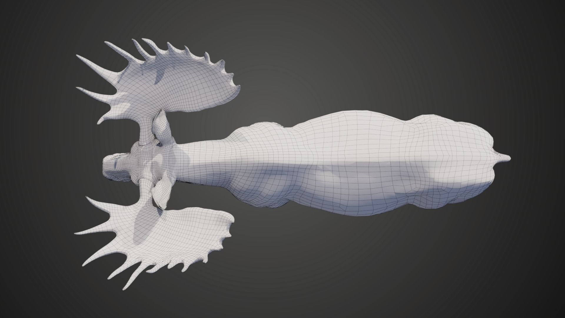 Moose Male Animated 3D model_23