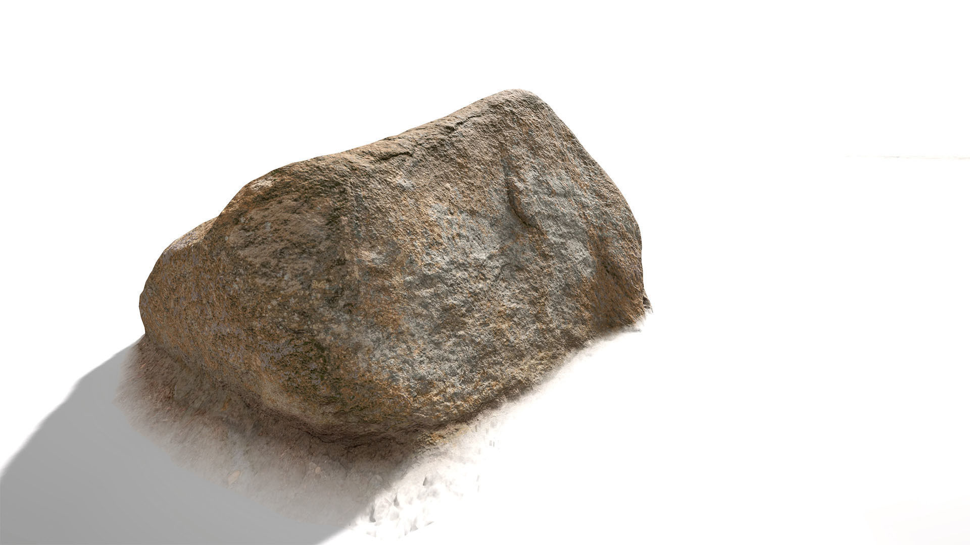 Rock stone boulder Scans - 3D PBR Low Poly Pack Low-poly 3D model_4