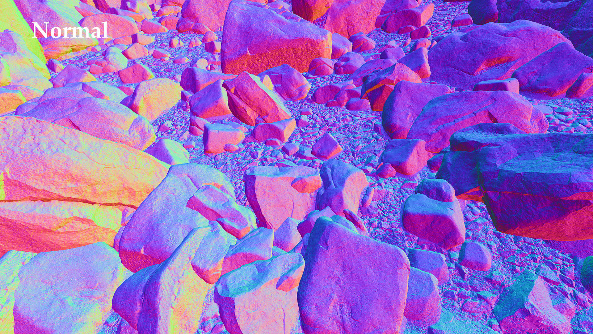 Rock stone boulder Scans - 3D PBR Low Poly Pack Low-poly 3D model_17